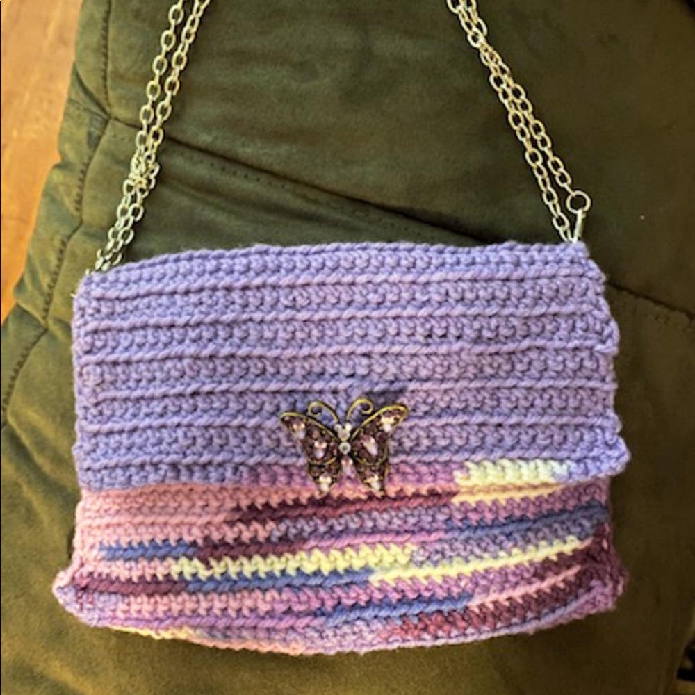 Handmade crotchet purse